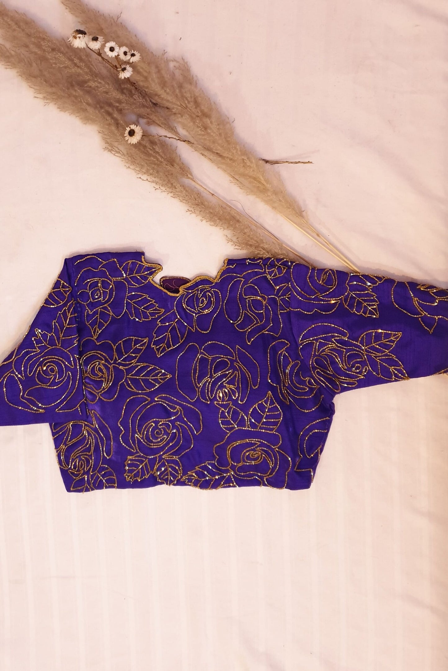 Purple Roses Blouse