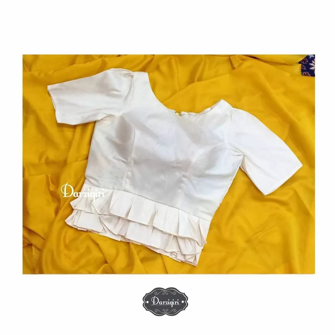 Simple Peplum Top Blouse