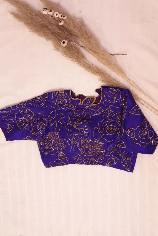 Purple Roses Blouse