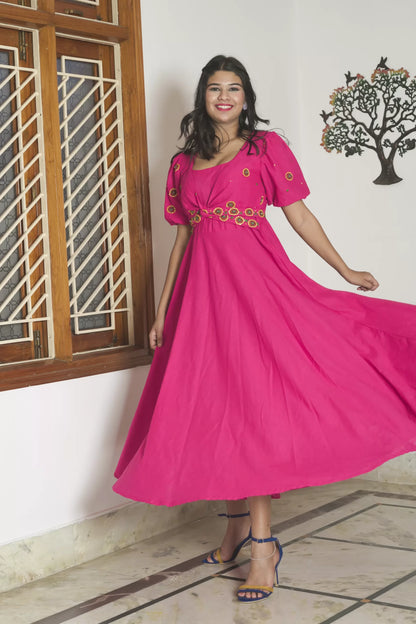 Pink Kiwi Orchard Dress