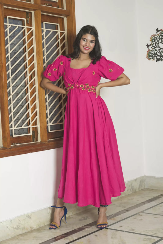 Pink Kiwi Orchard Dress