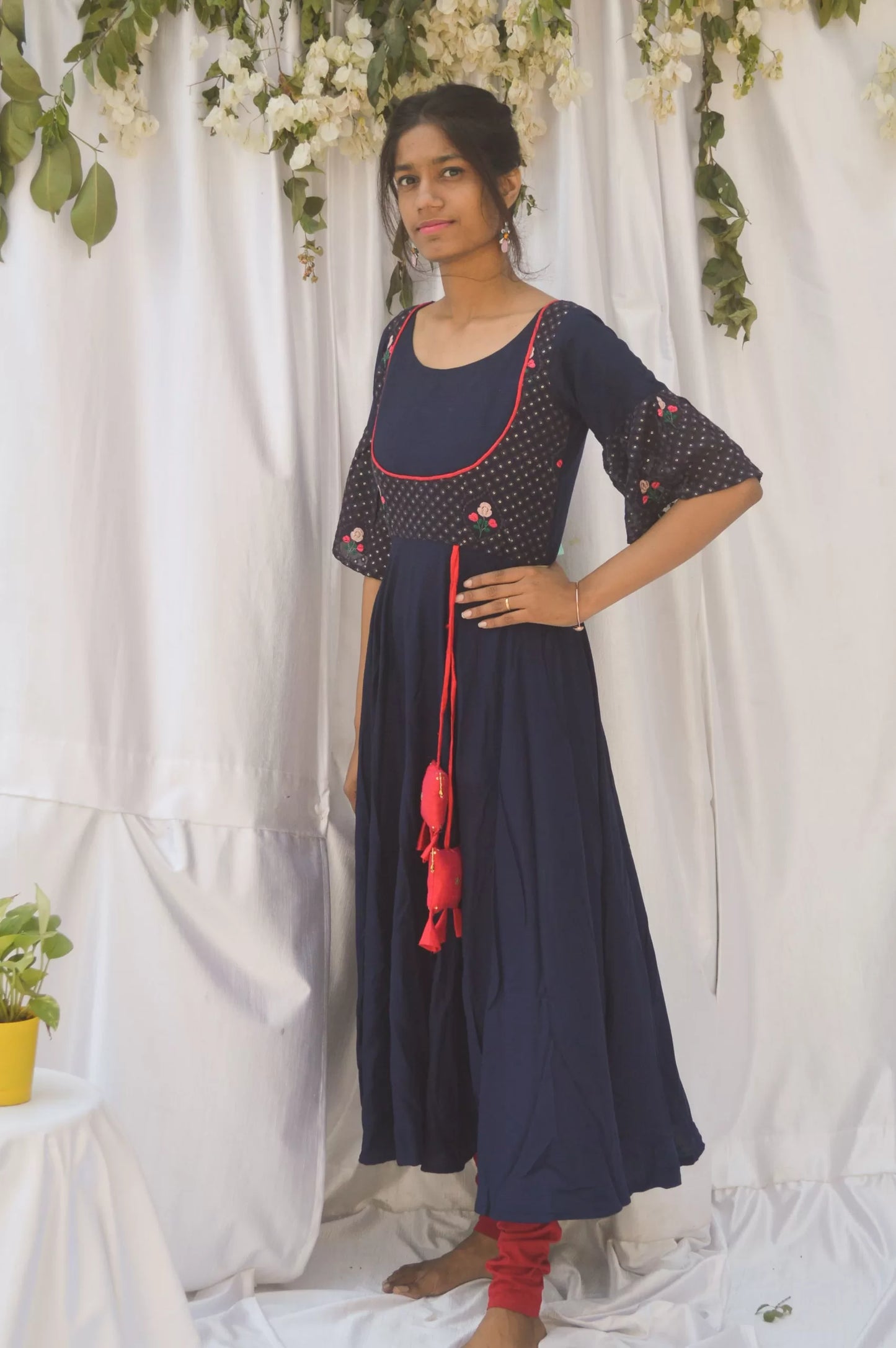 Navy Blue Anarkali Kurta