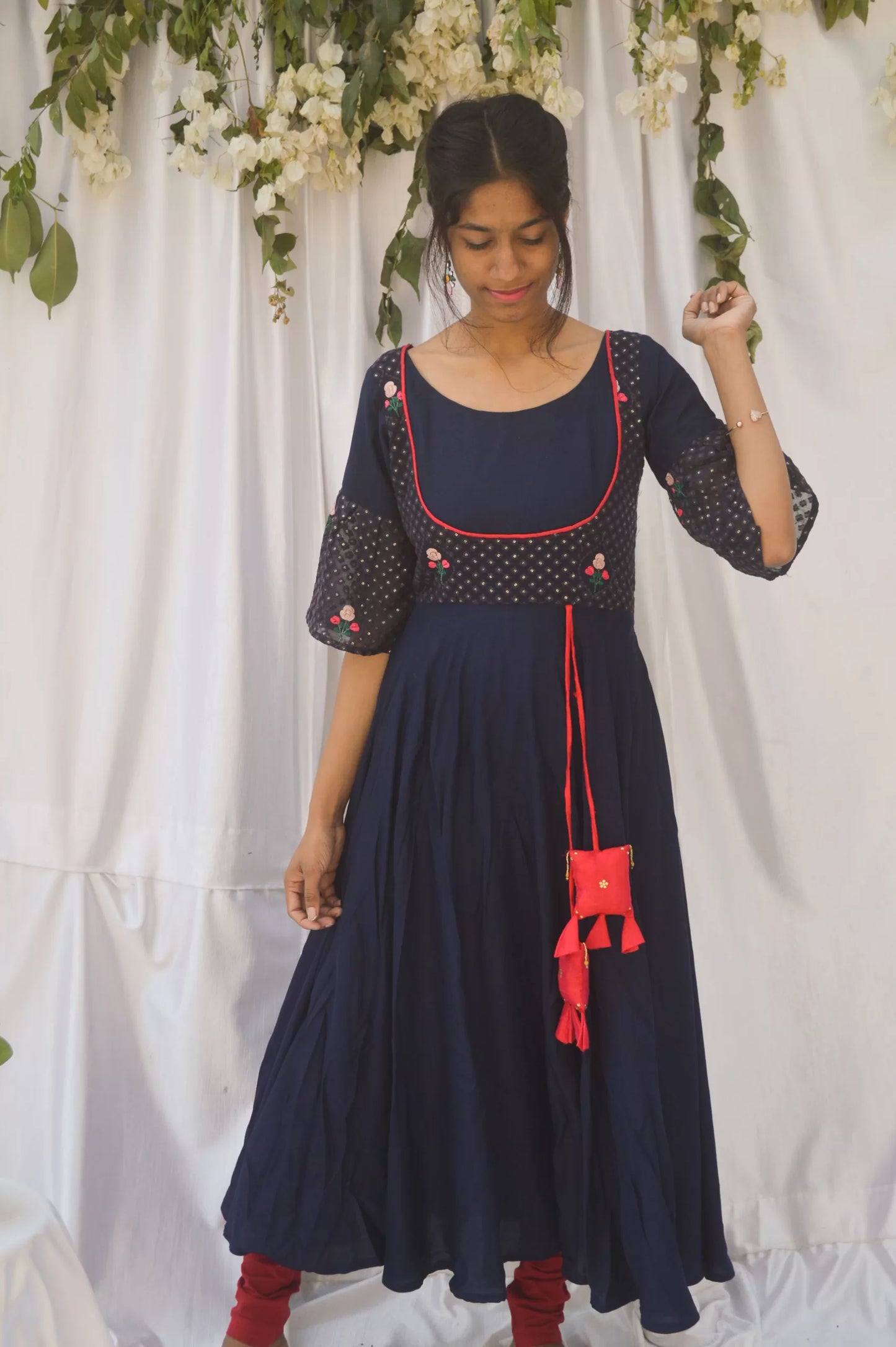 Navy Blue Anarkali Kurta