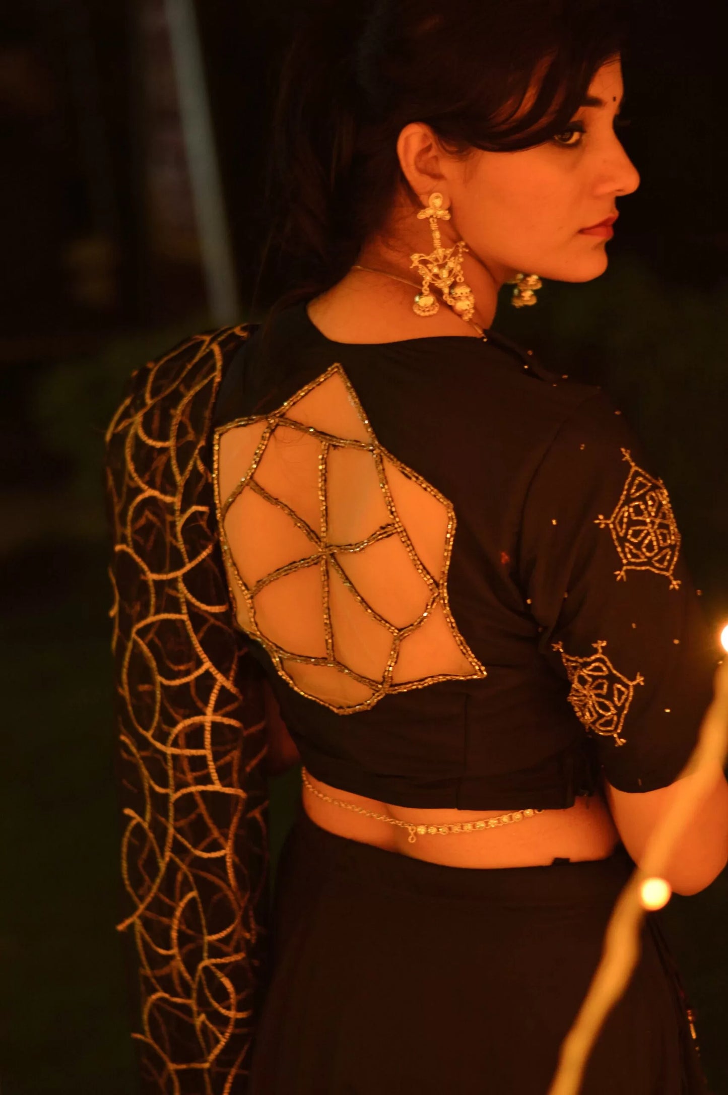 Black Star Lehenga