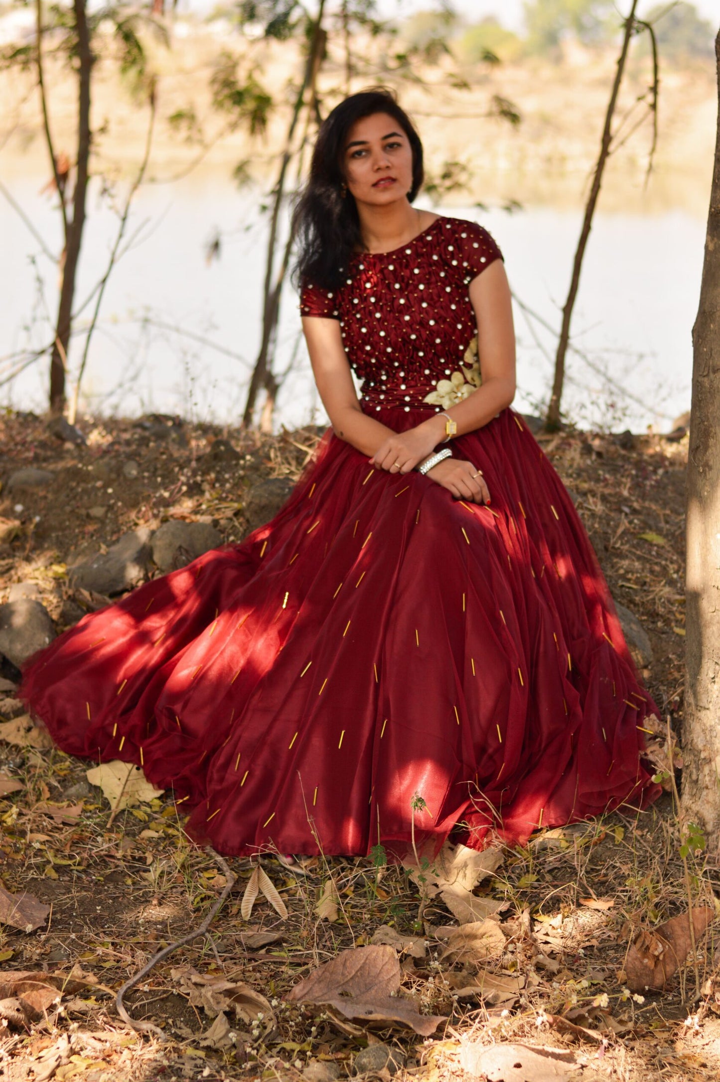 Red Princess Gown