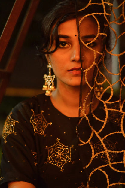 Black Star Lehenga