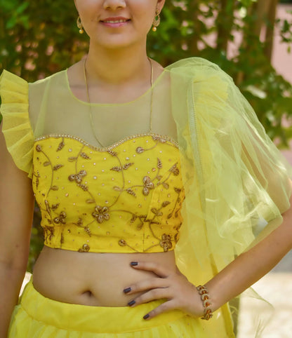 Yellow Frill Lehenga