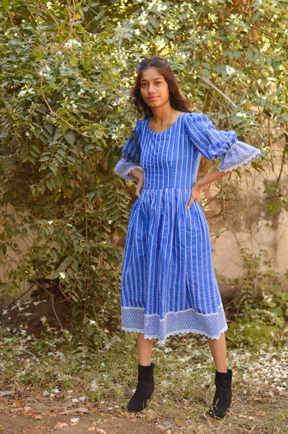 South Cotton Blue Dress