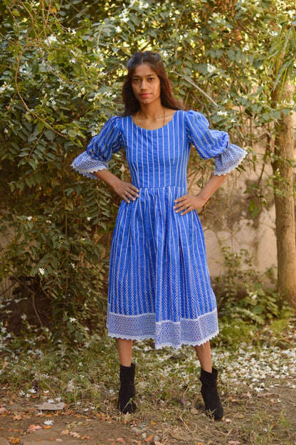 South Cotton Blue Dress