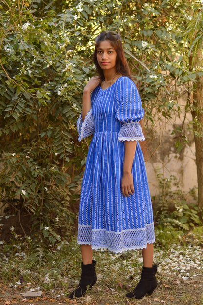 South Cotton Blue Dress